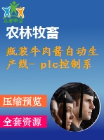 瓶裝牛肉醬自動(dòng)生產(chǎn)線(xiàn)- plc控制系統(tǒng)和測(cè)試系統(tǒng)的設(shè)計(jì)