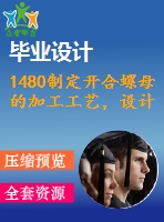 1480制定開合螺母的加工工藝，設(shè)計(jì)鉆2&#215;ф12孔的鉆床夾具