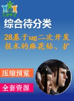 28基于ug二次開發(fā)技術(shù)的麻花鉆、擴孔鉆、鉸刀設(shè)計系統(tǒng)研究