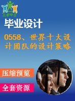 0558、世界十大設計團隊的設計策略